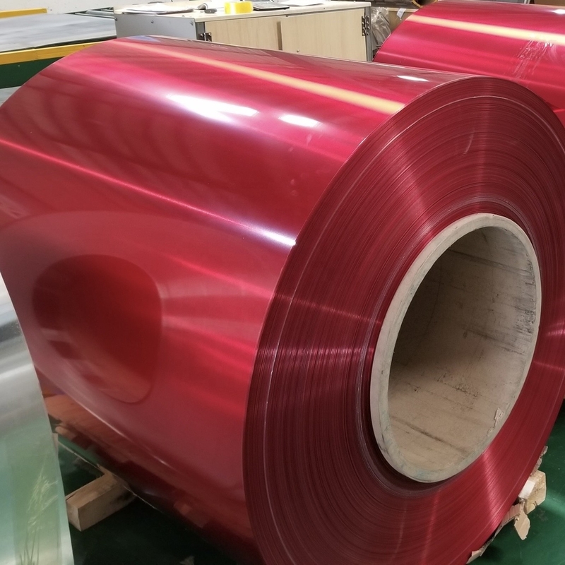Renkli Alüminyum Rulo PE/PVDF/HDPE/FEVE ID 508mm/610mm